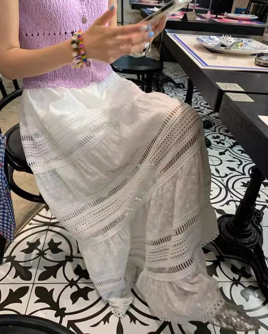 sakura lace skirt