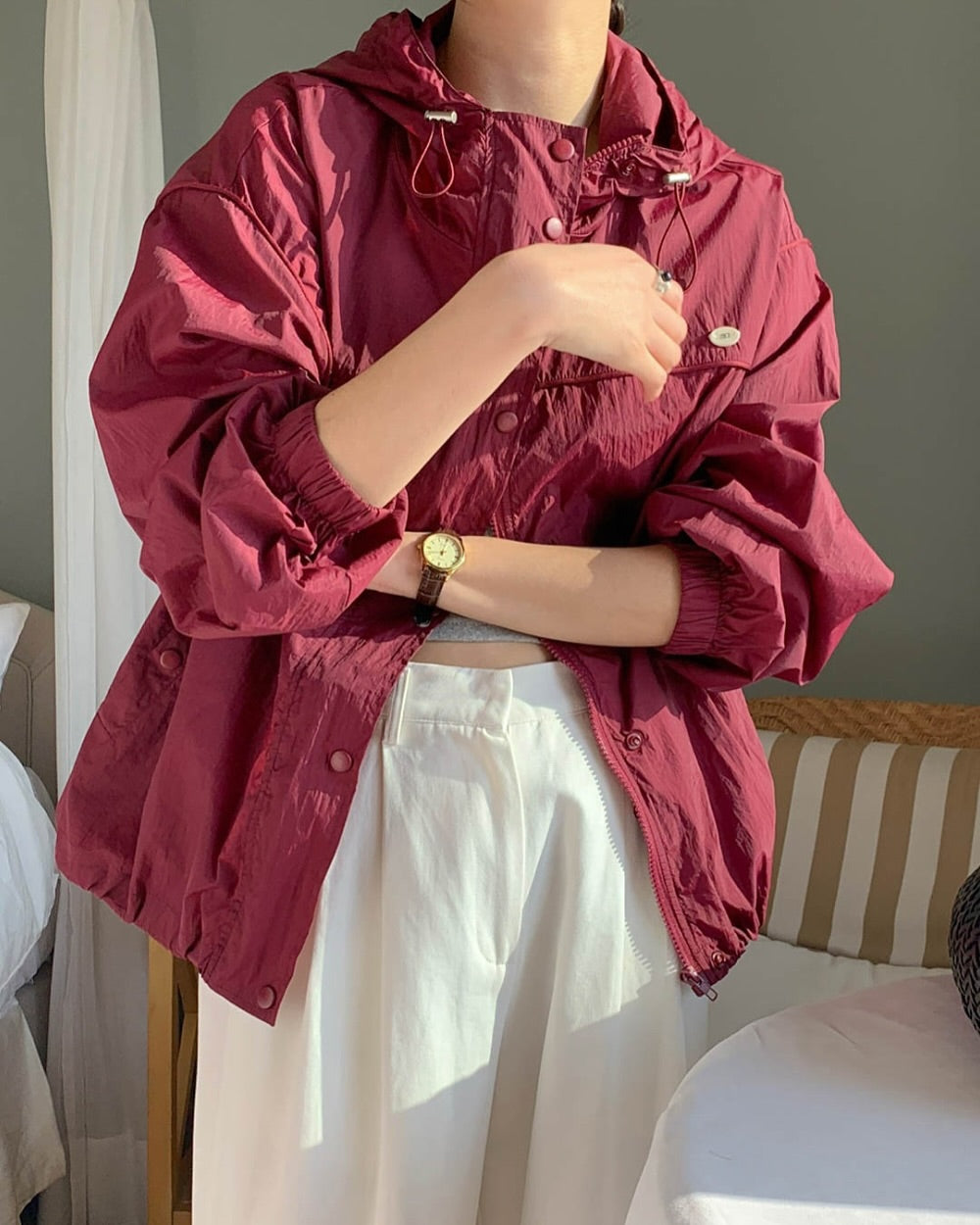 fay light windbreak jumper