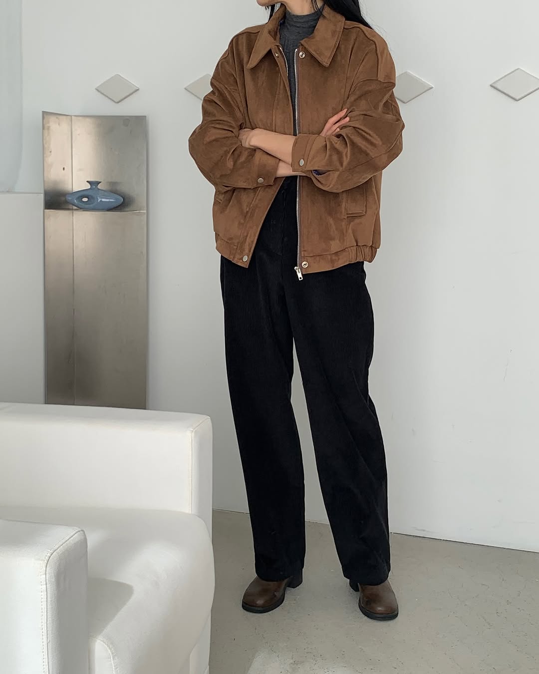 ray suede jumper