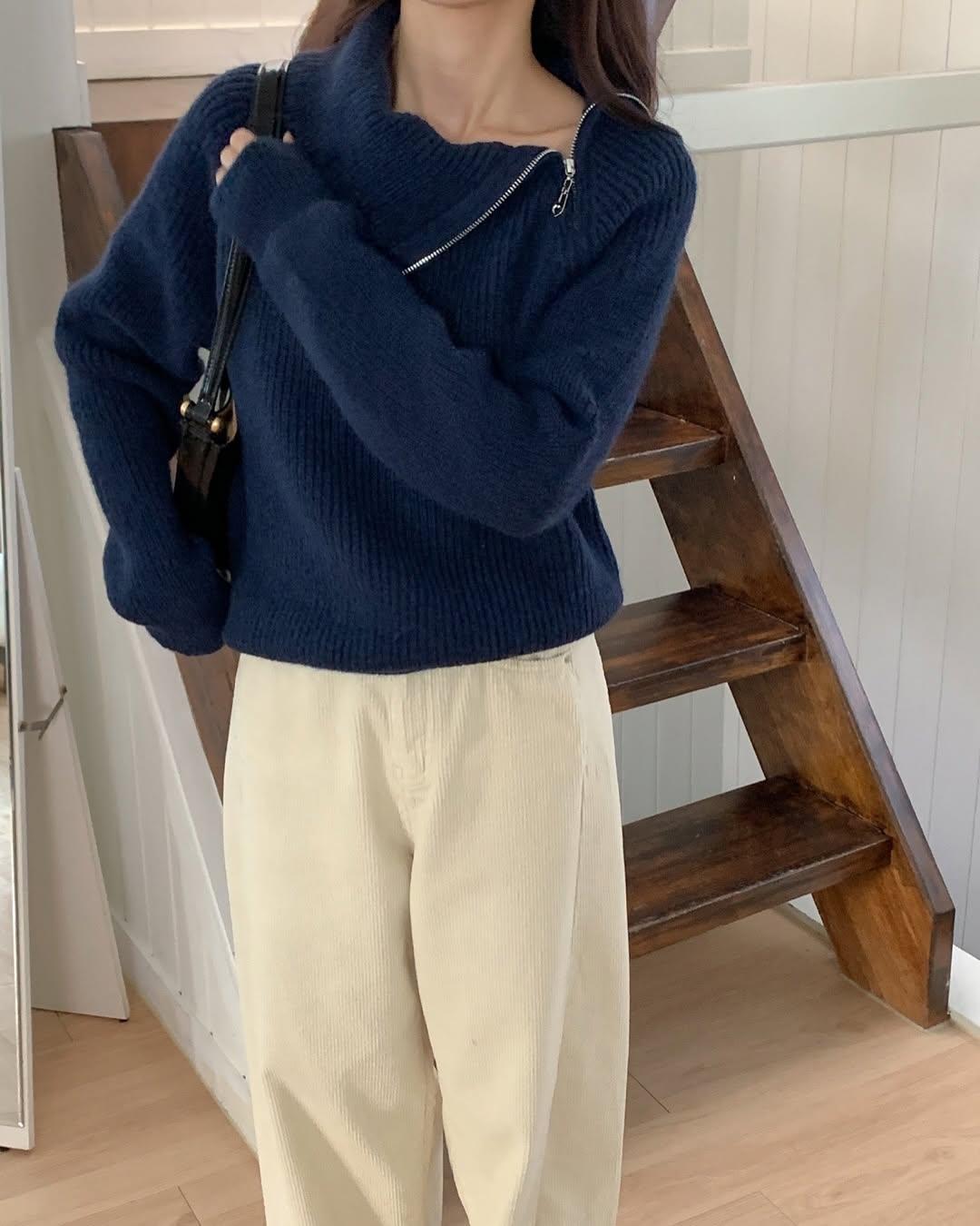 salt zip up knit