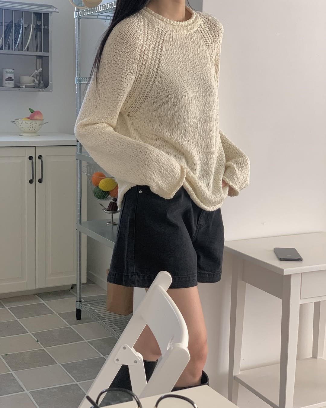 rolling cotton knit