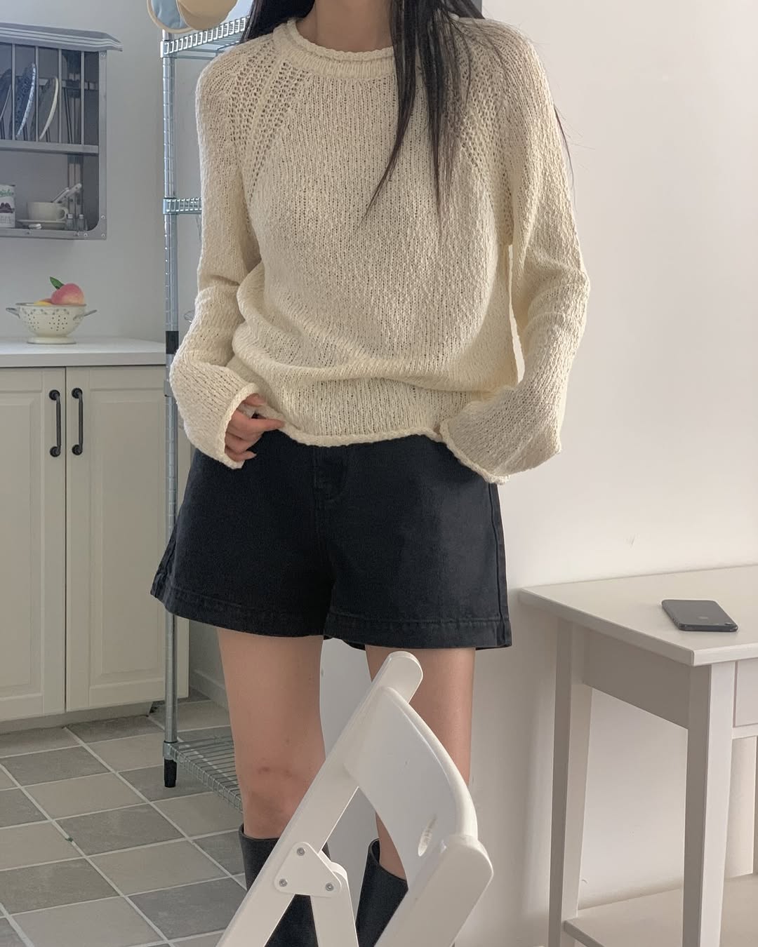 rolling cotton knit