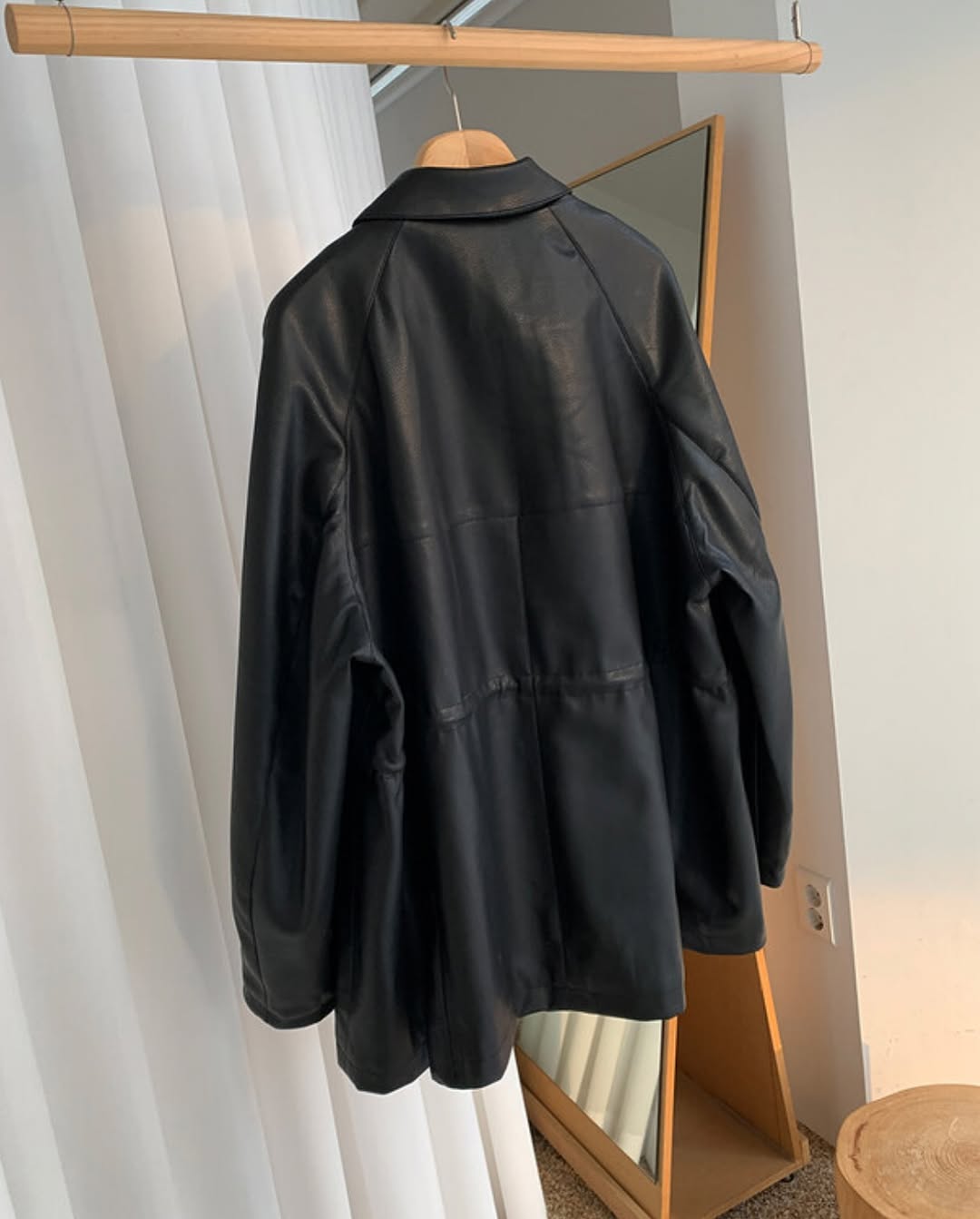 rory string leather jacket (premium)