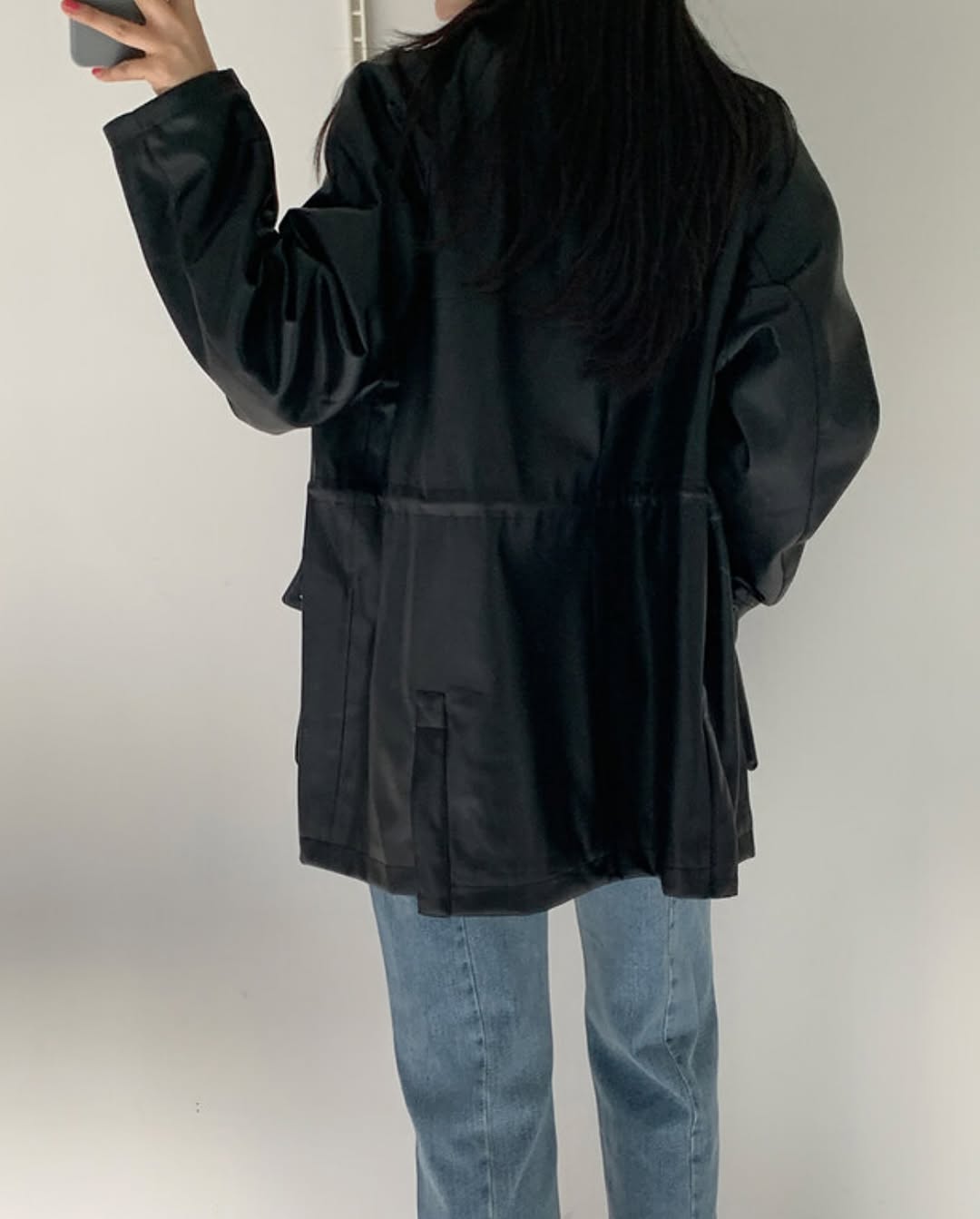 rory string leather jacket (premium)