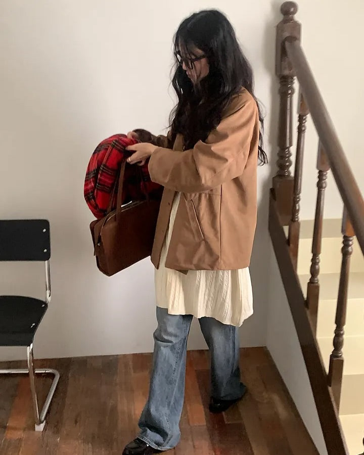 gram suede mid jacket
