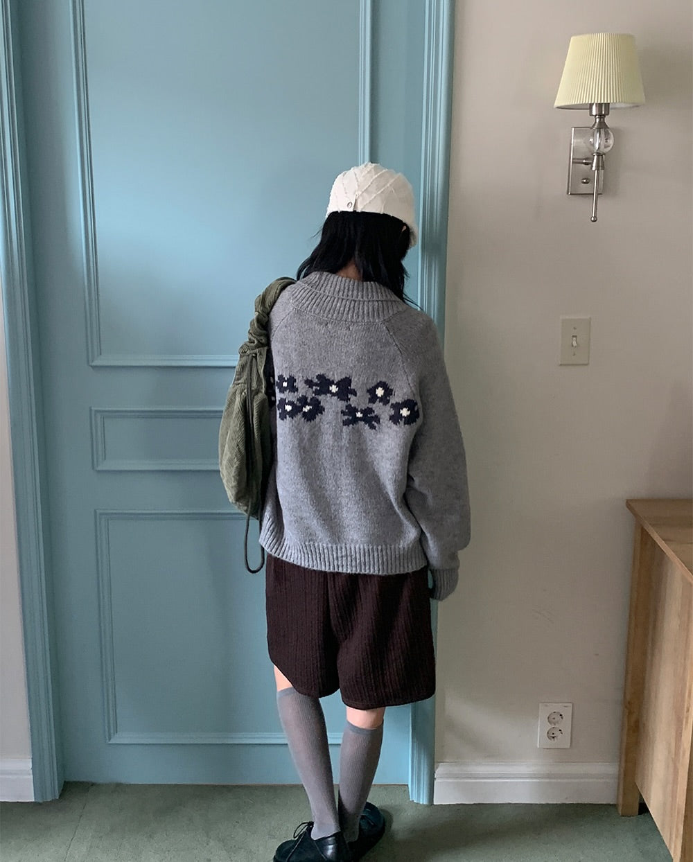 daisy knit cardigan