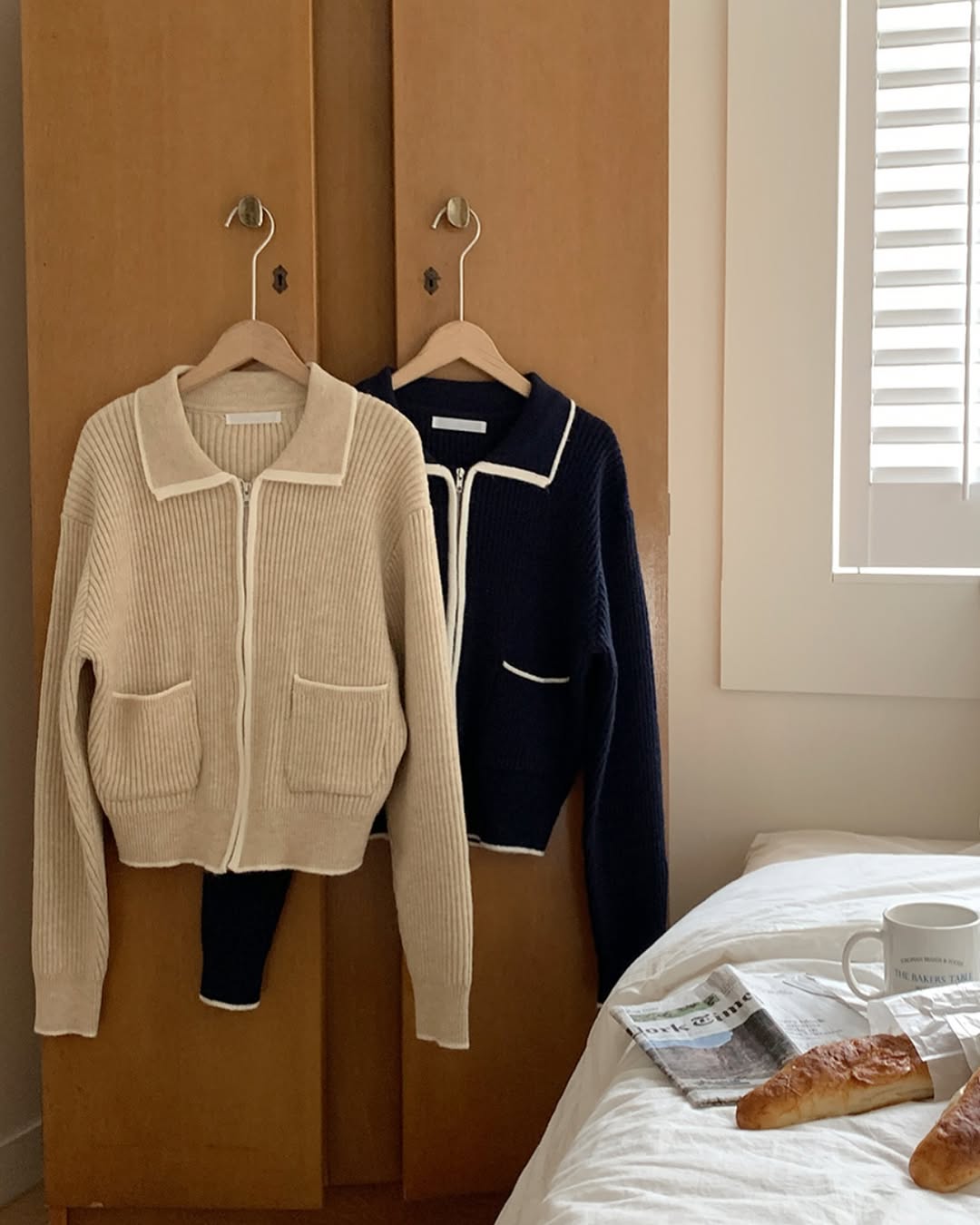 tune zip-up cardigan