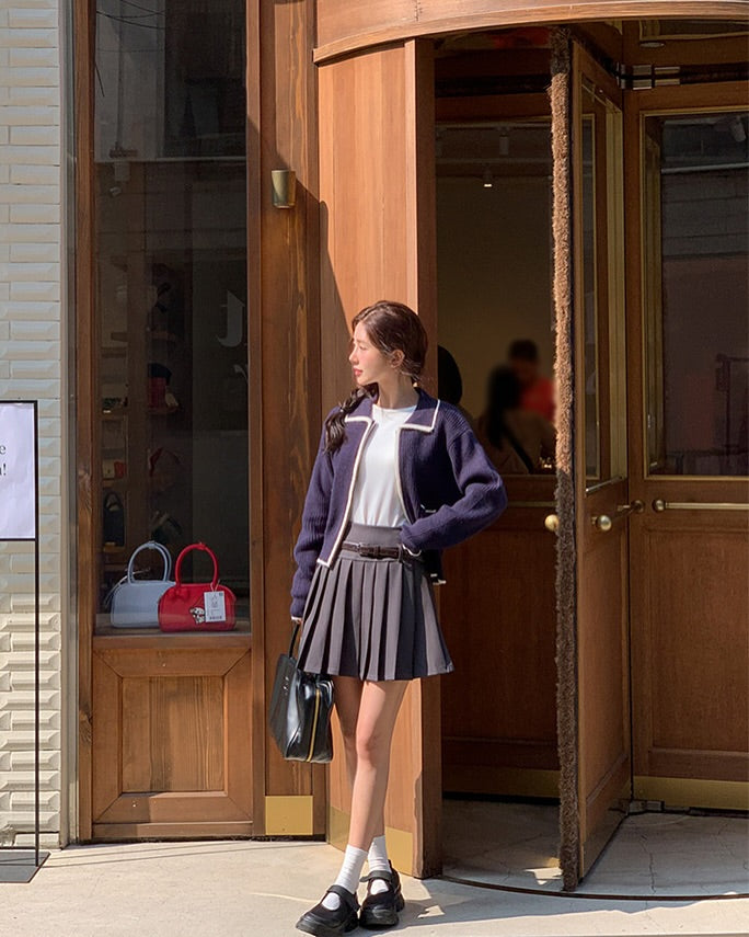 tune zip-up cardigan