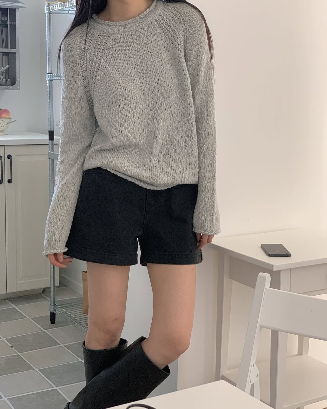 rolling cotton knit