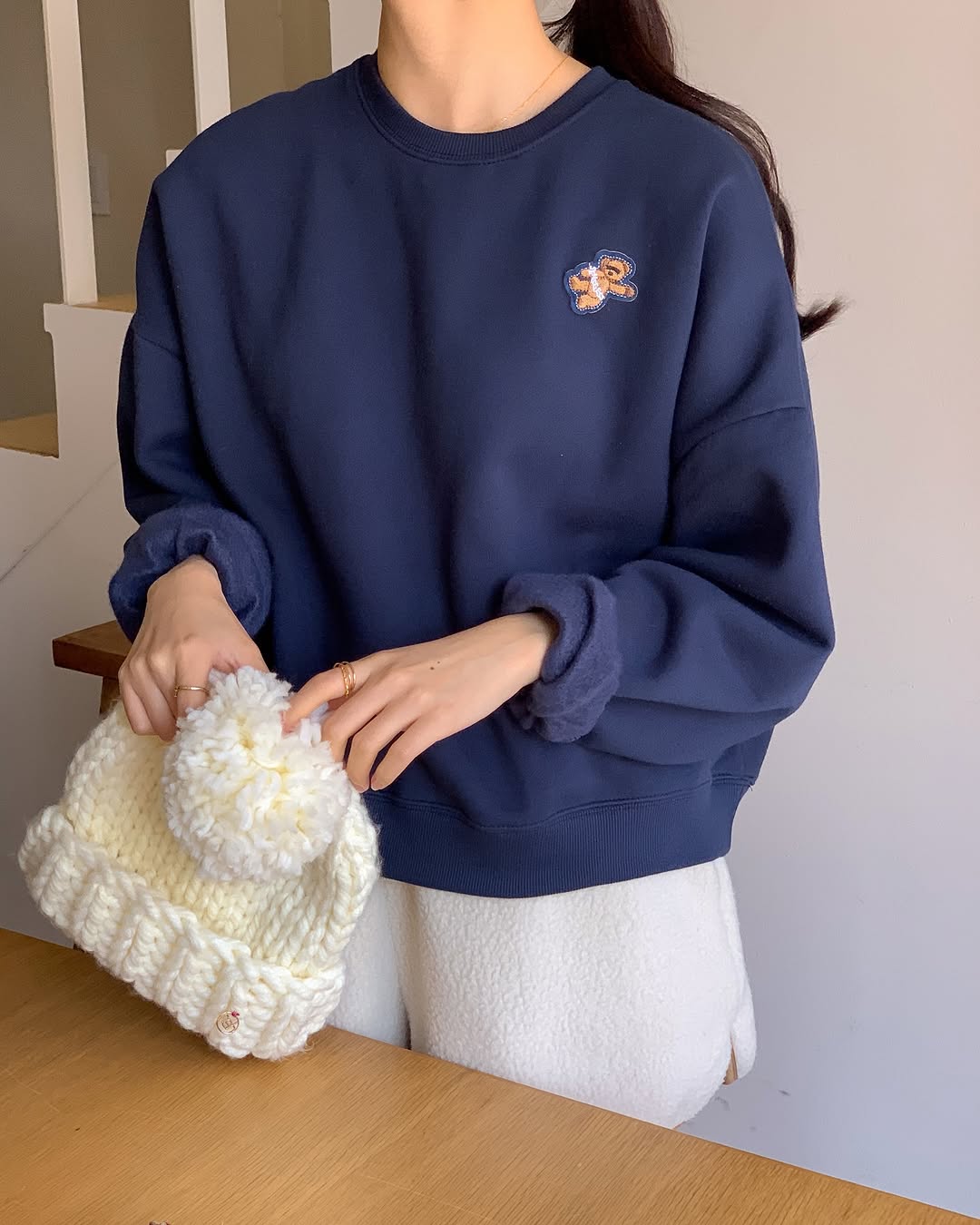 teddy fleece top