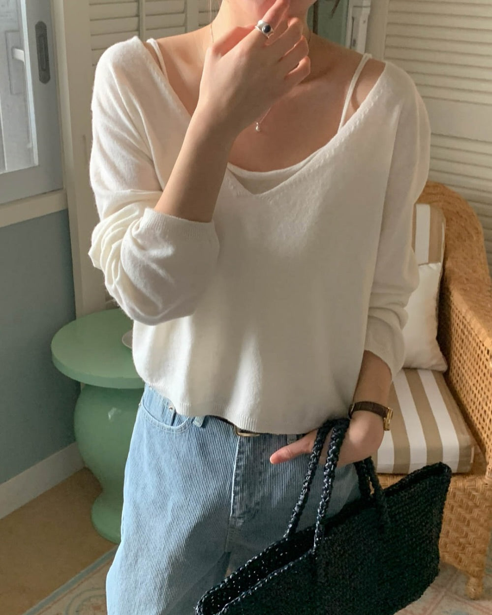 cami knit set
