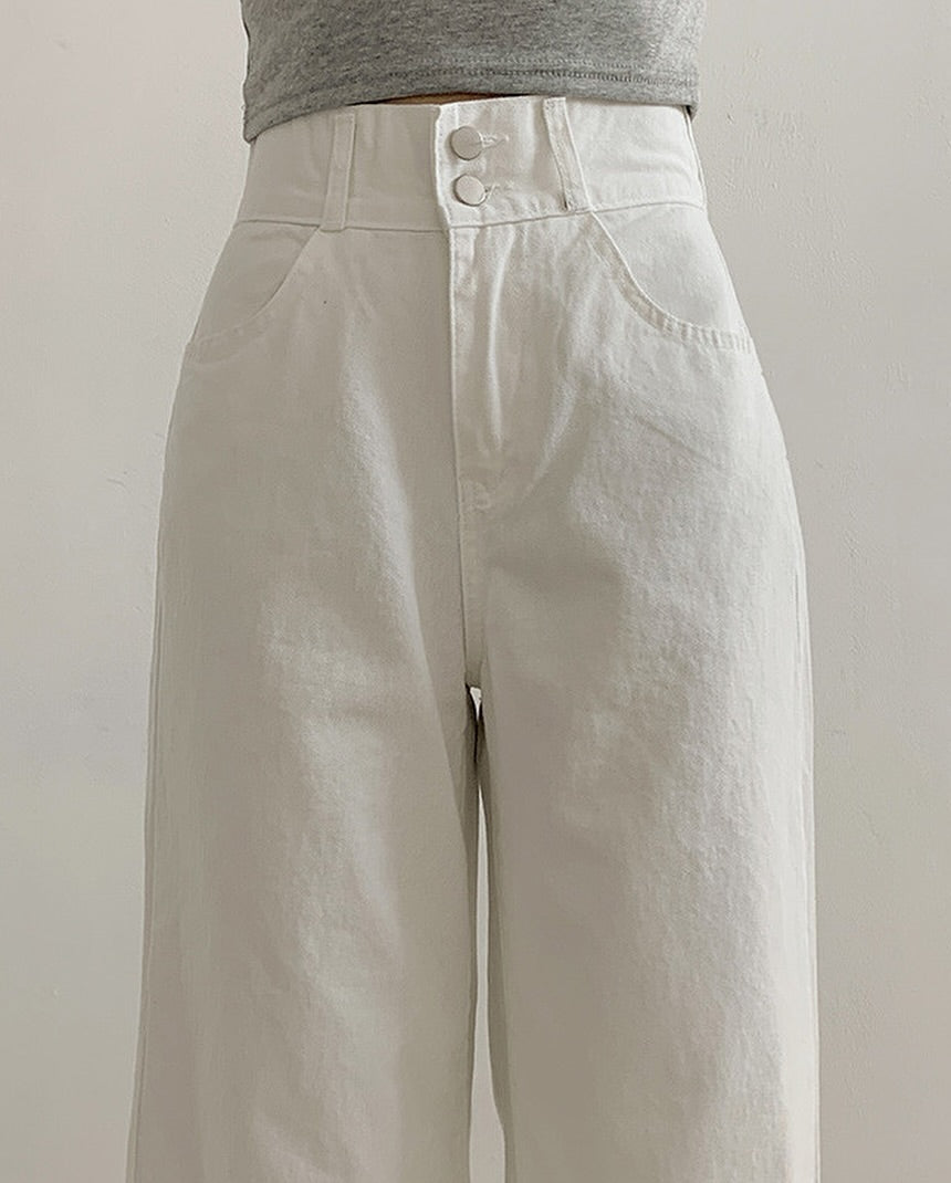 flynn button pants (wide)