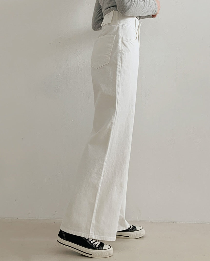 flynn button pants (wide)