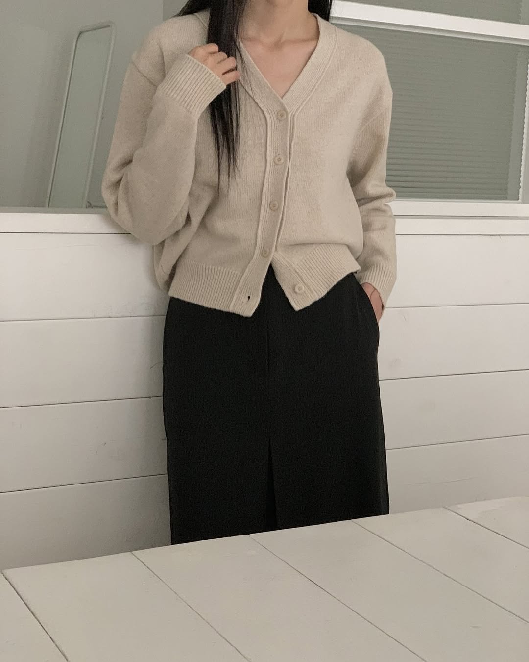 sezane wool cardigan