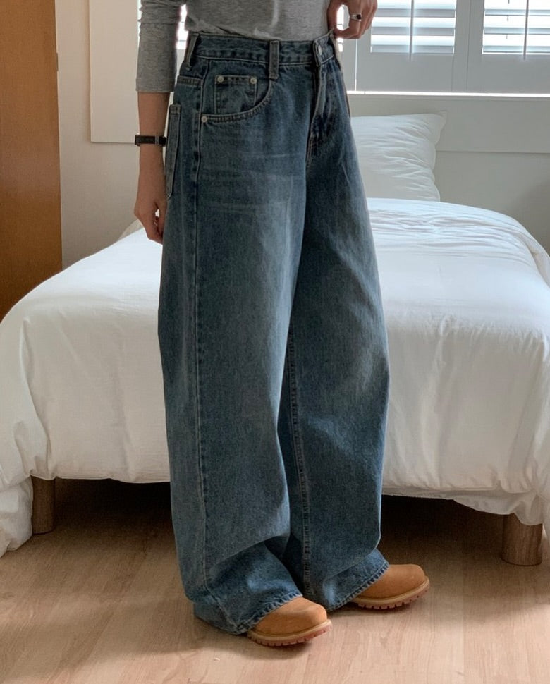 salt denim pants (wide)