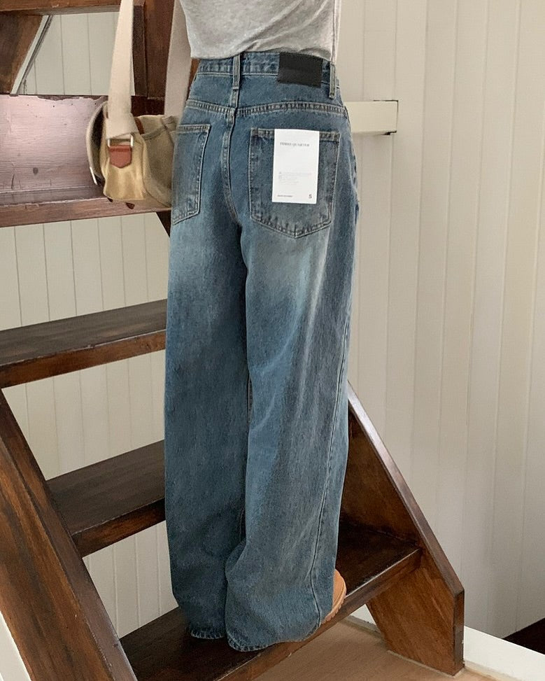 salt denim pants (wide)