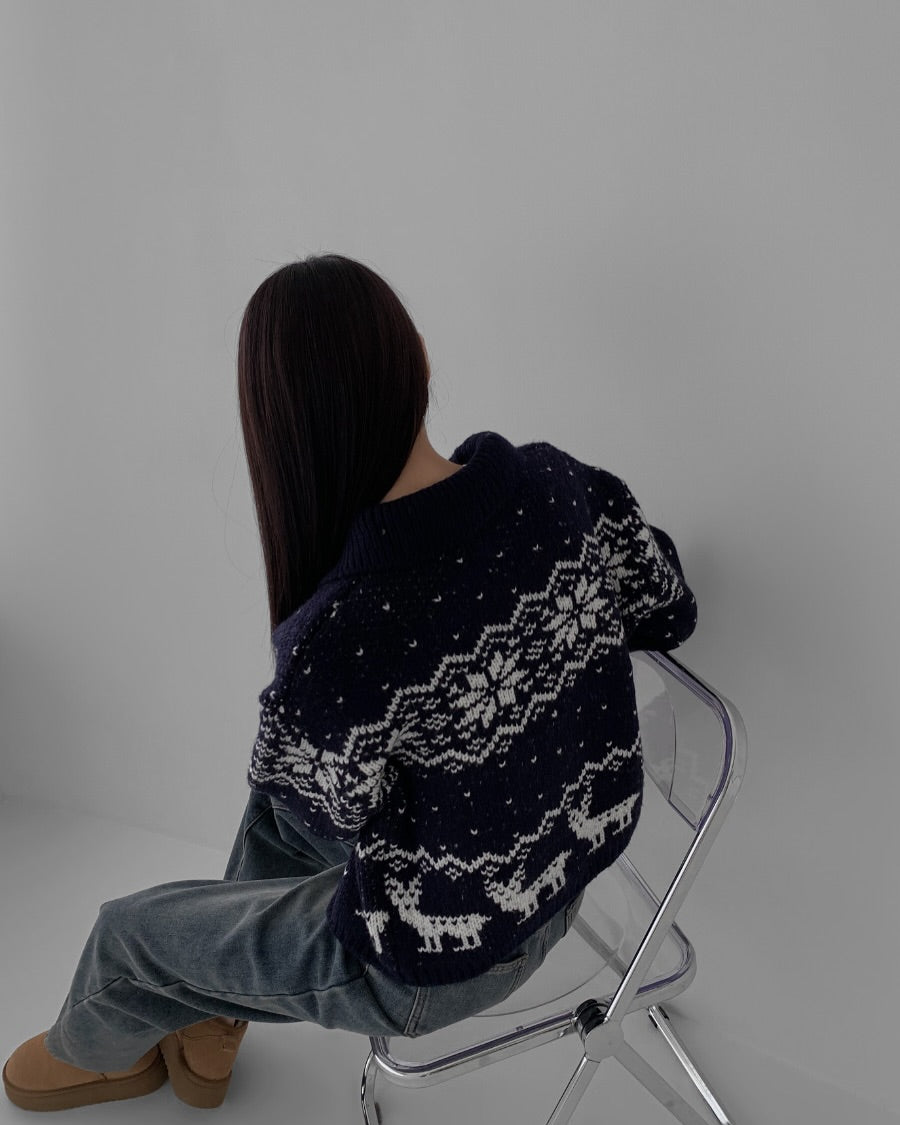 areun nordic cardigan