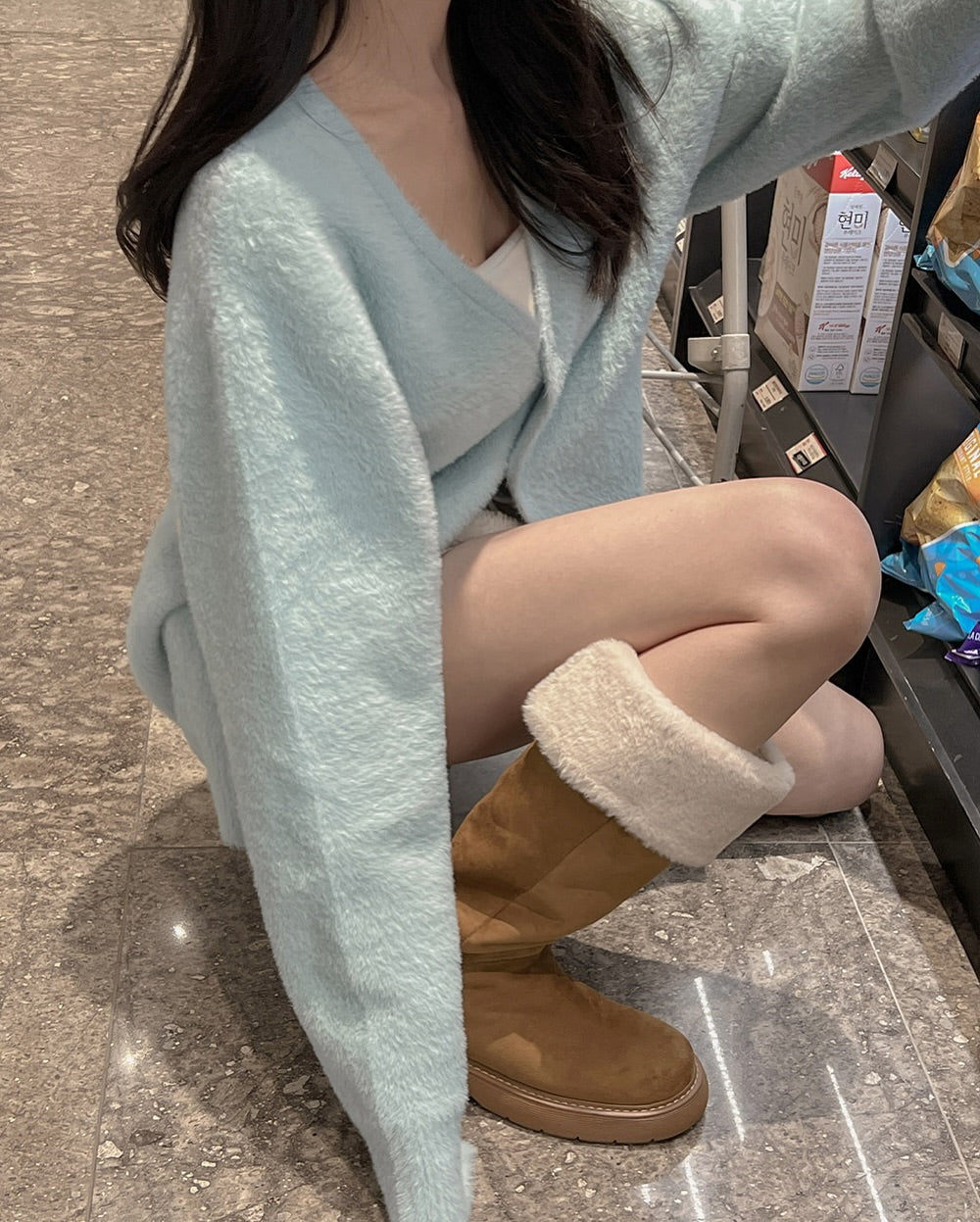 somo mohair cardigan