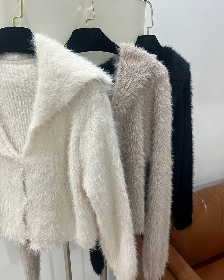 sera crop cardigan