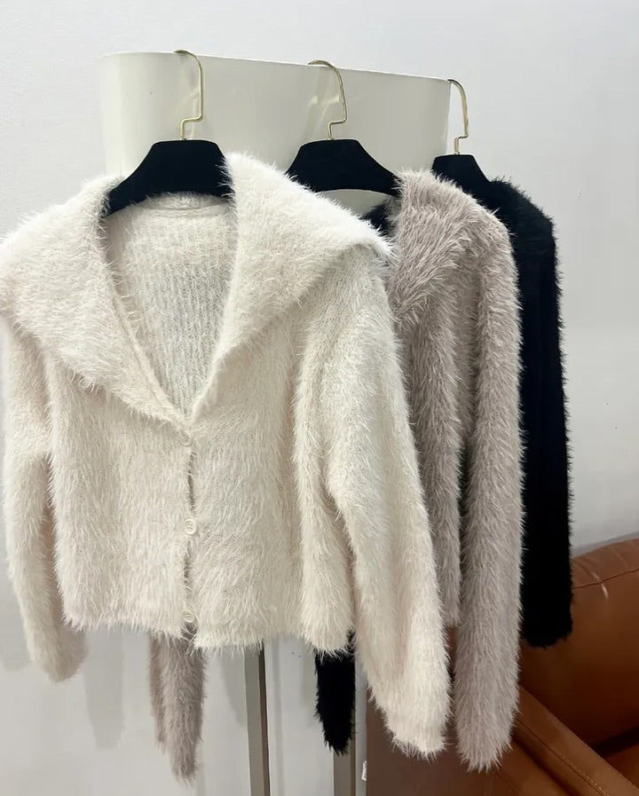 sera crop cardigan