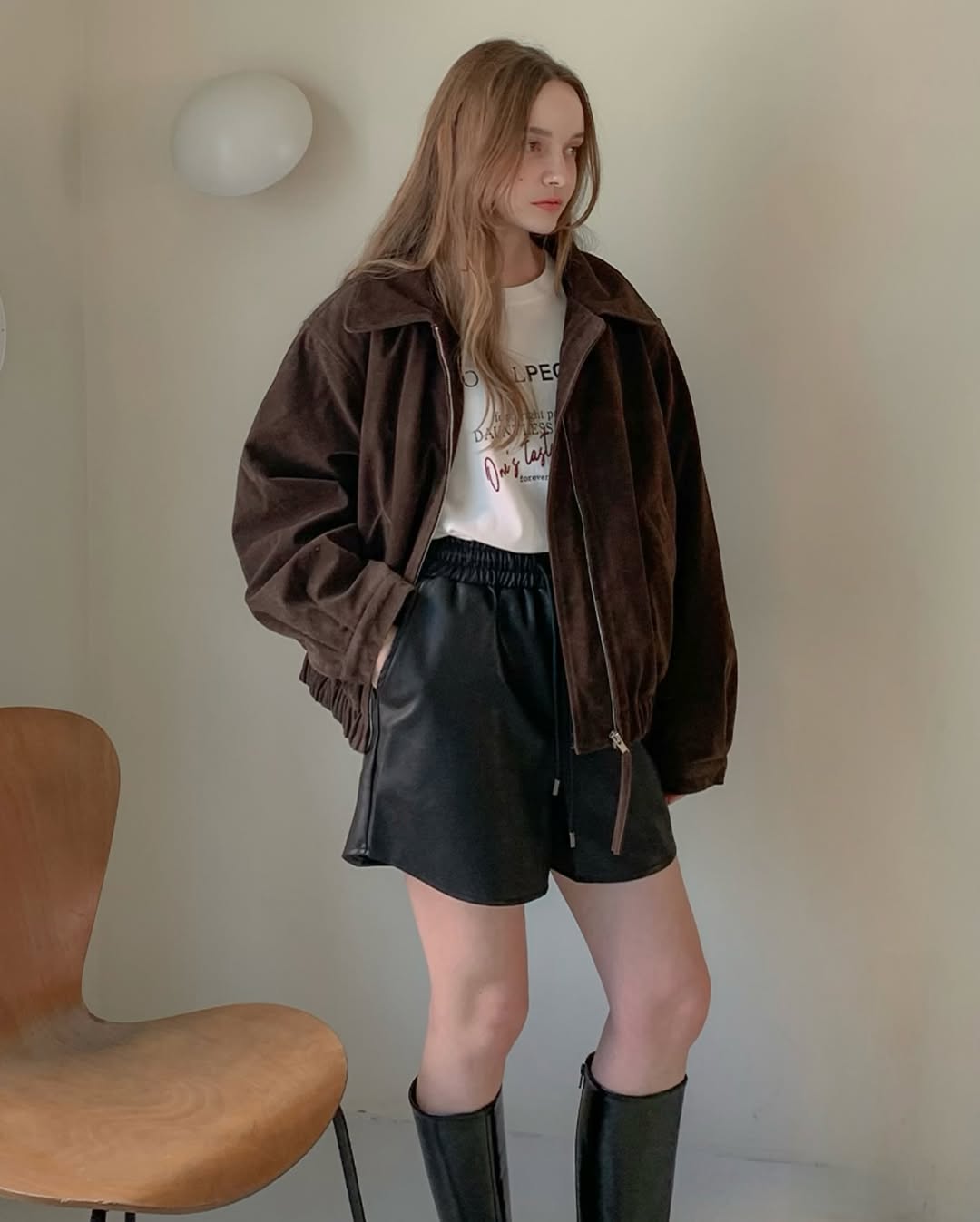 cara suede jumper