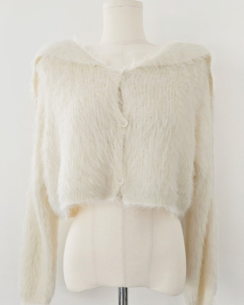 sera crop cardigan
