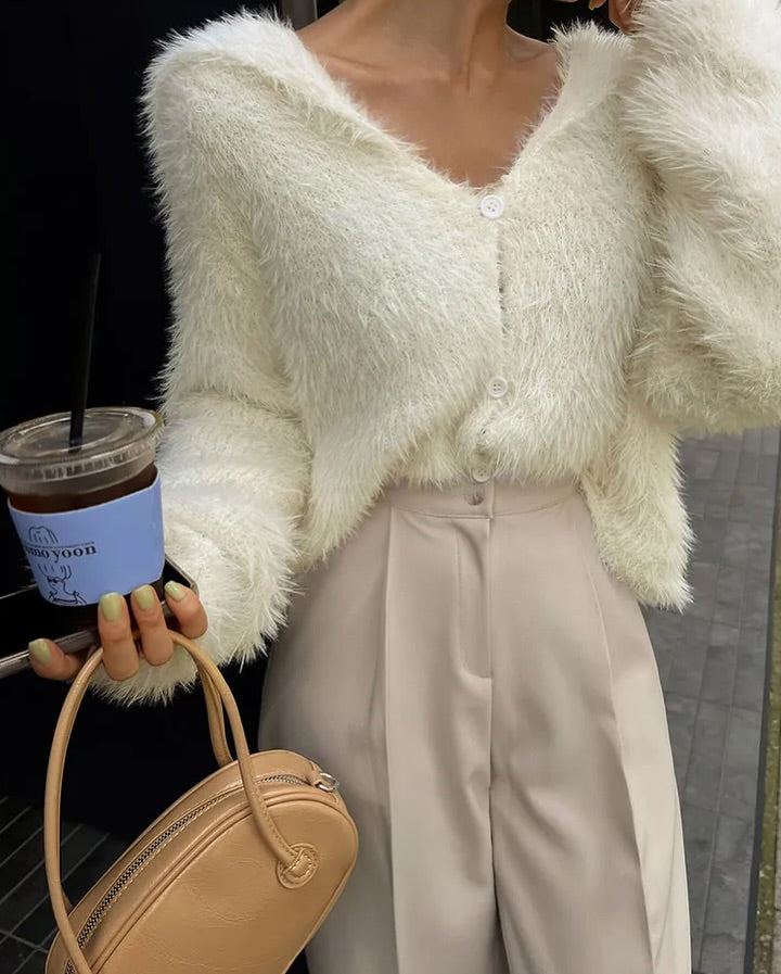 sera crop cardigan