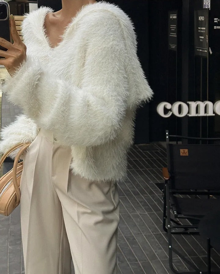 sera crop cardigan