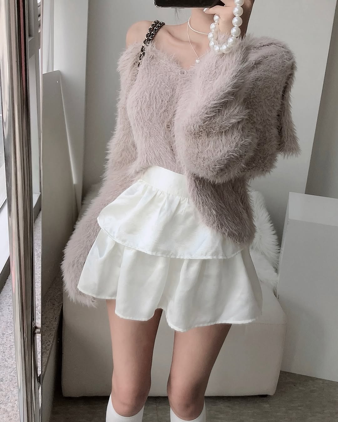 sera crop cardigan