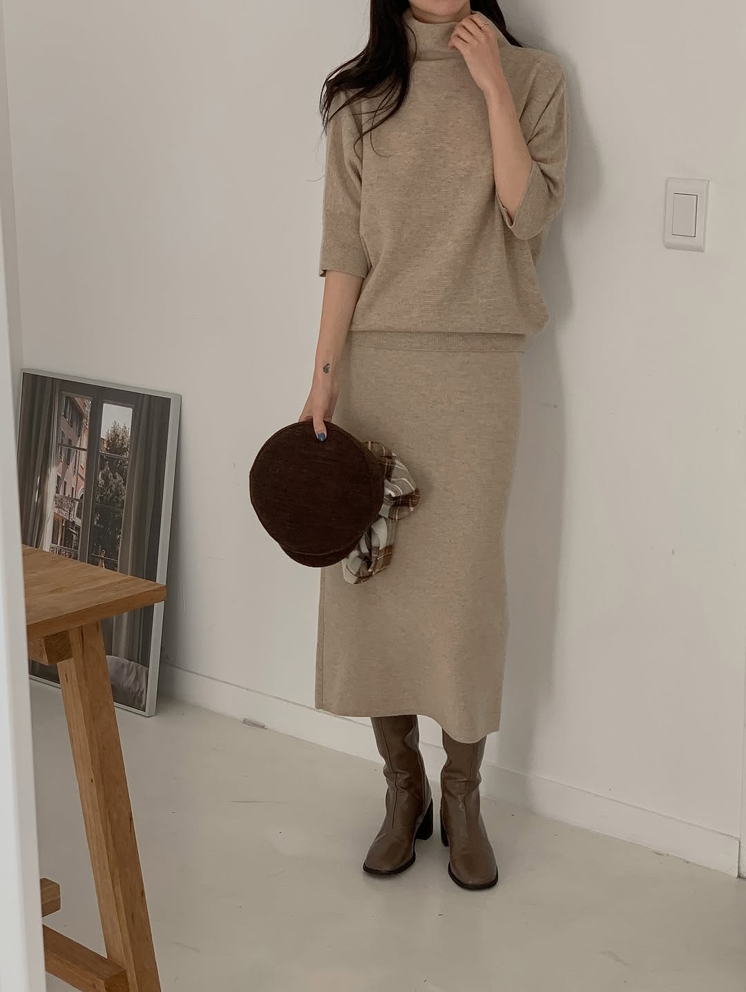 cash wholegarment knit