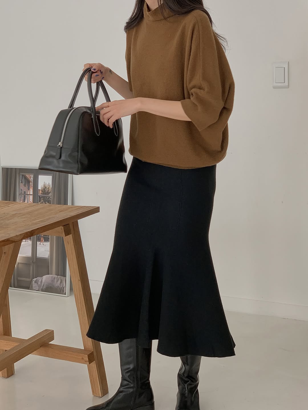 cash wholegarment knit