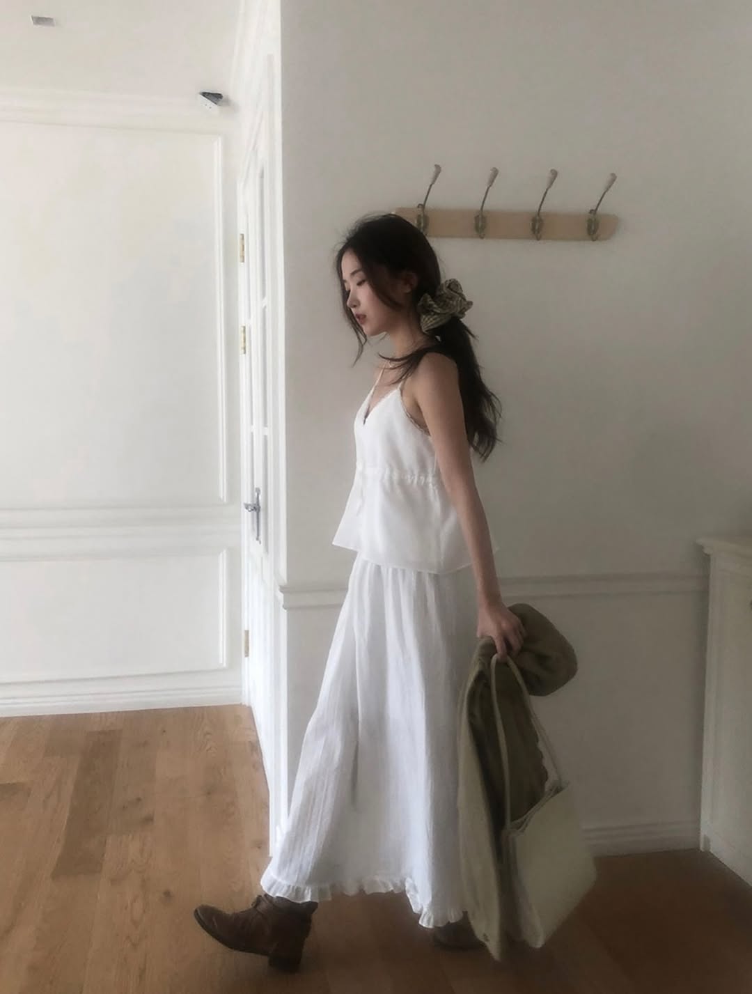 pure frill long skirt (pre-order)