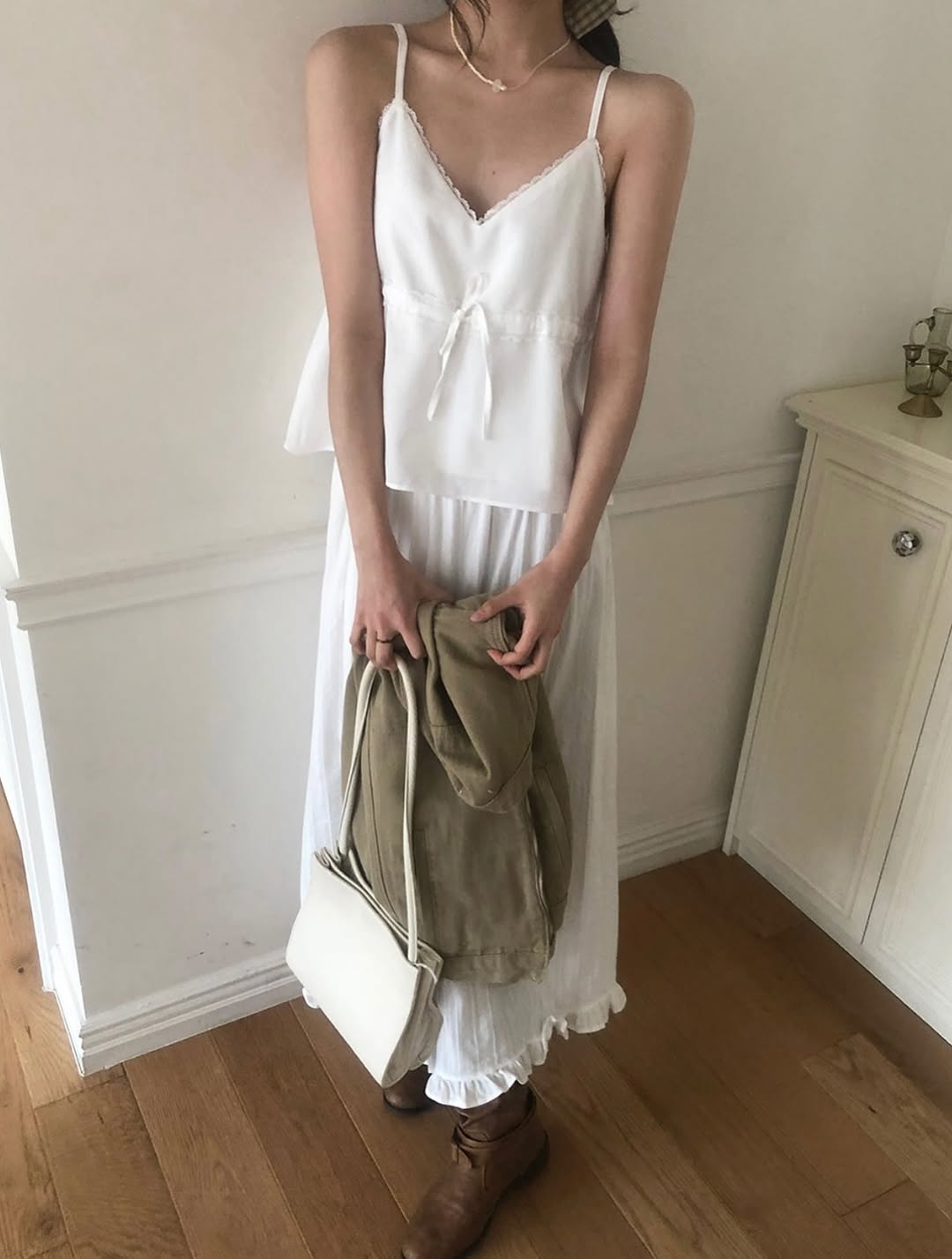 pure frill long skirt (pre-order)