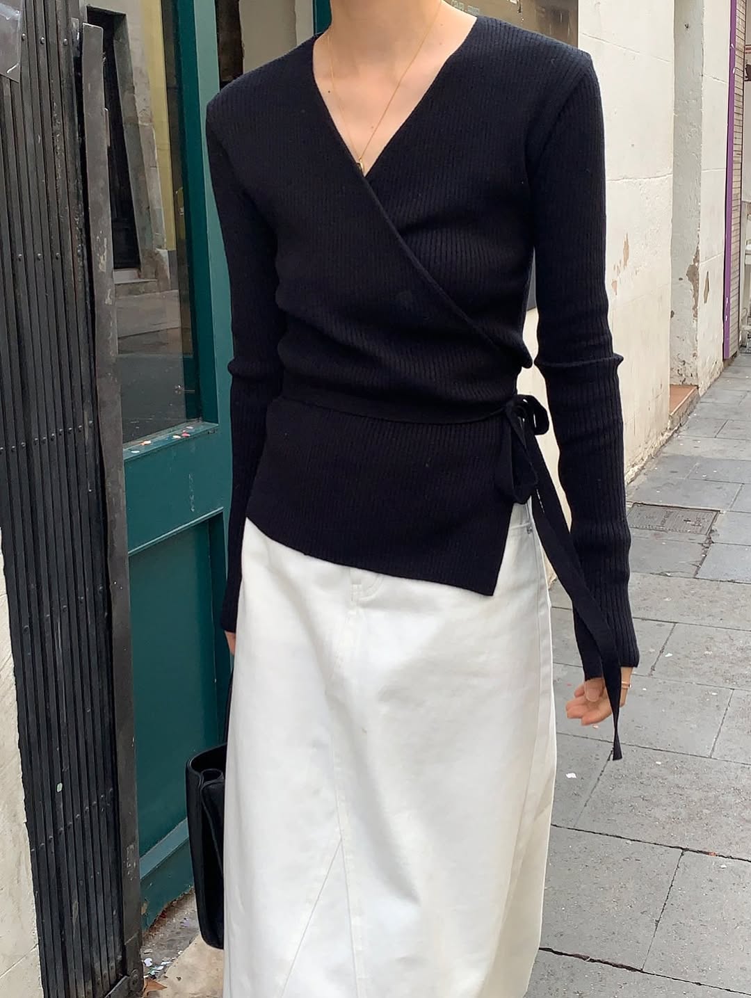 ella wrap knit