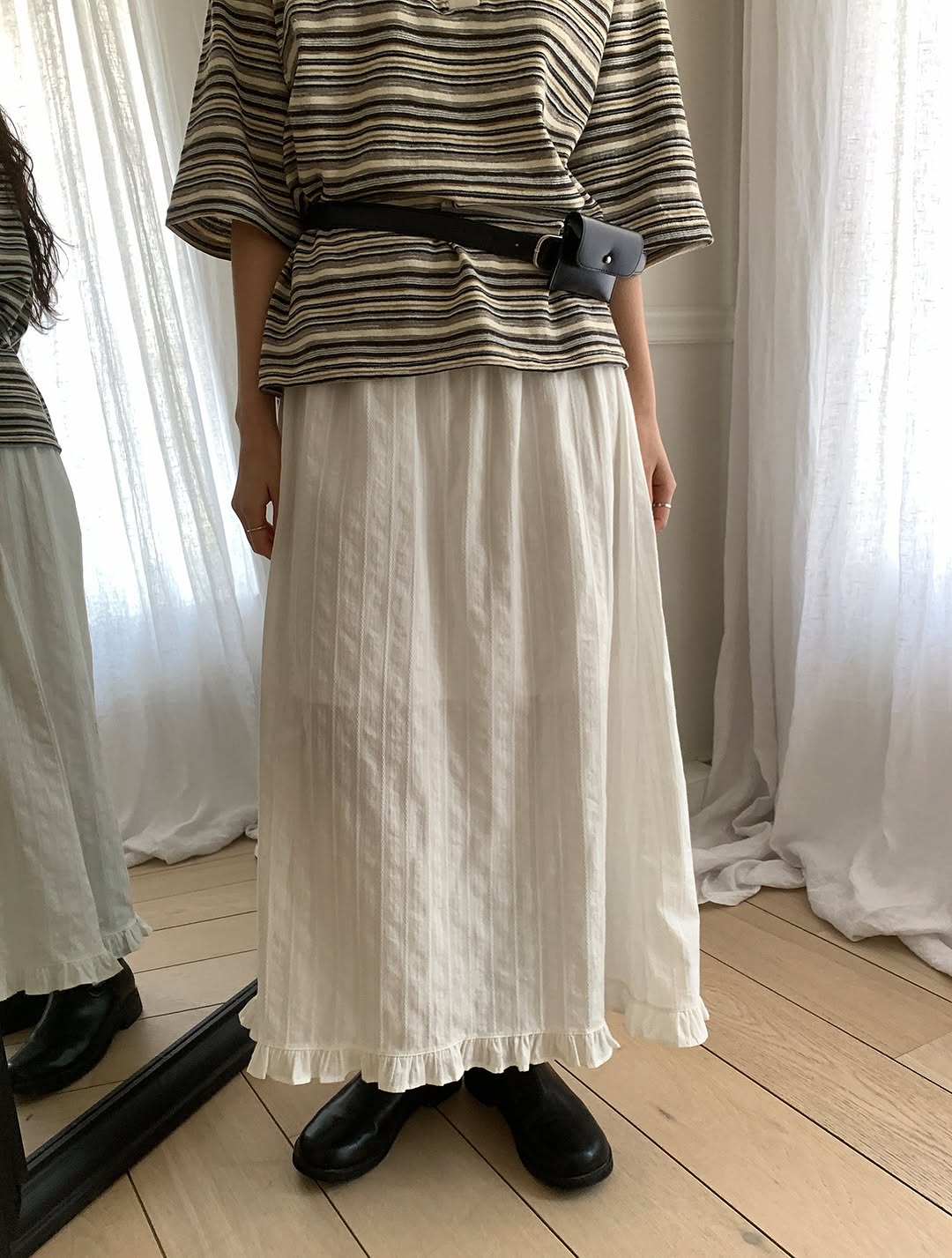 pure frill long skirt (pre-order)