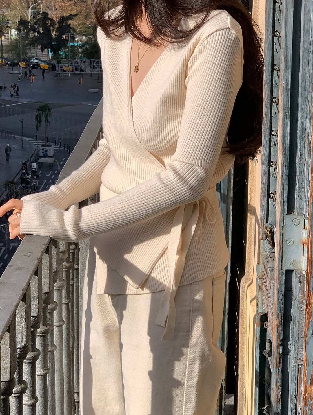 ella wrap knit