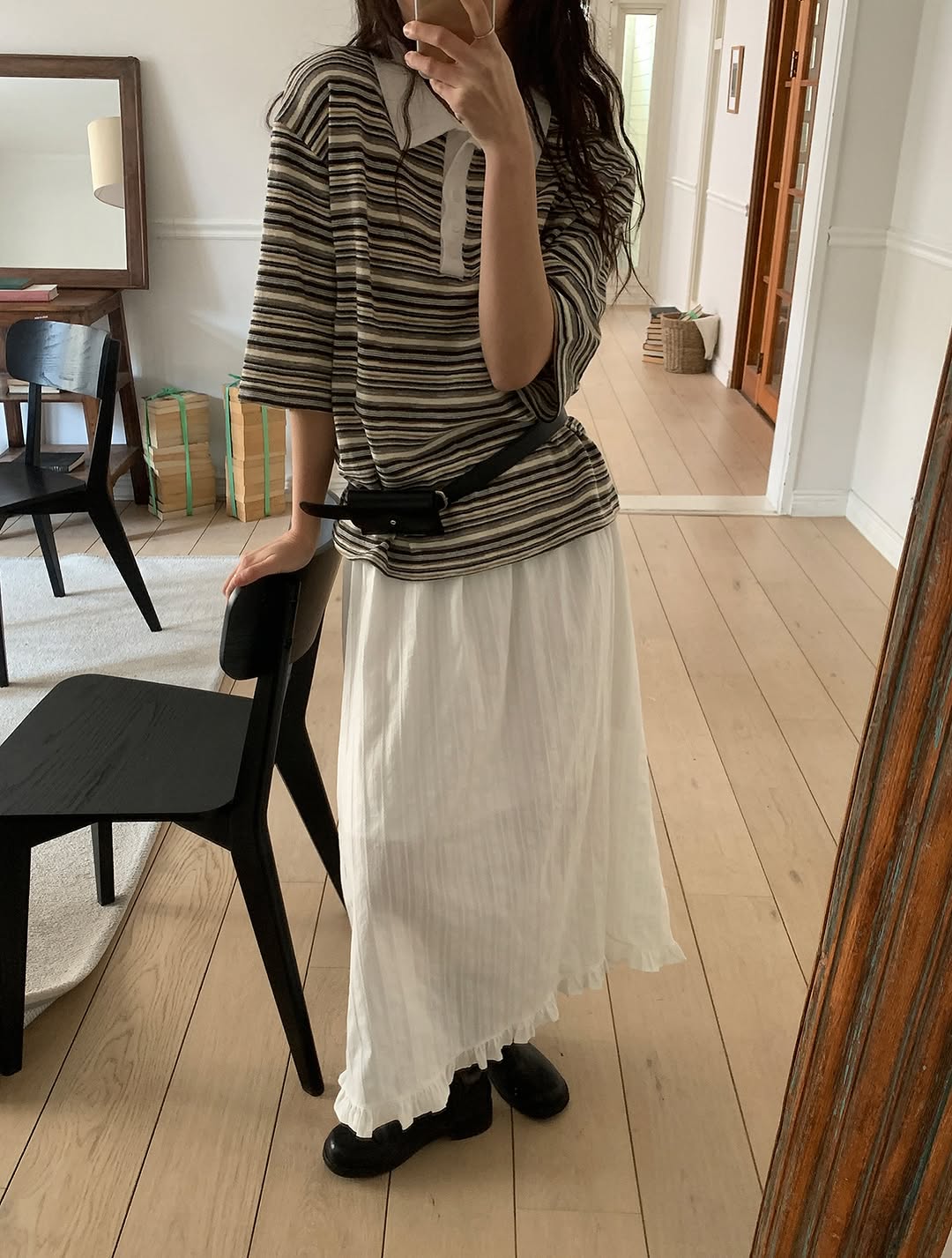pure frill long skirt (pre-order)