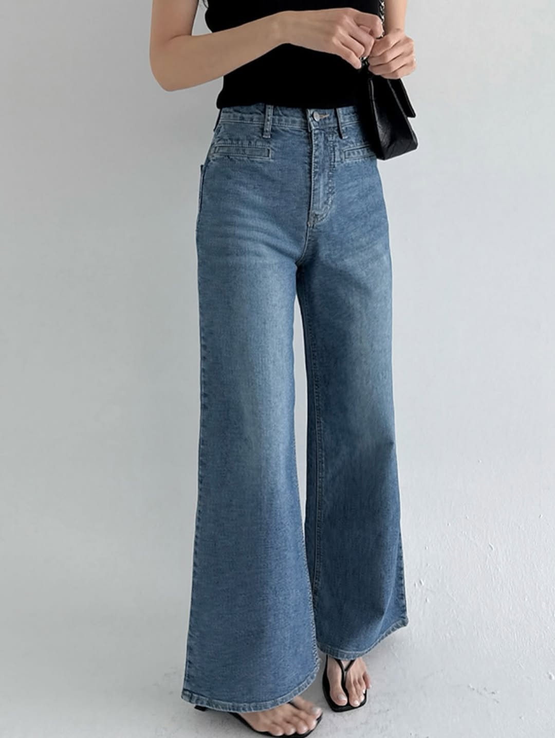 lip pocket banding pants