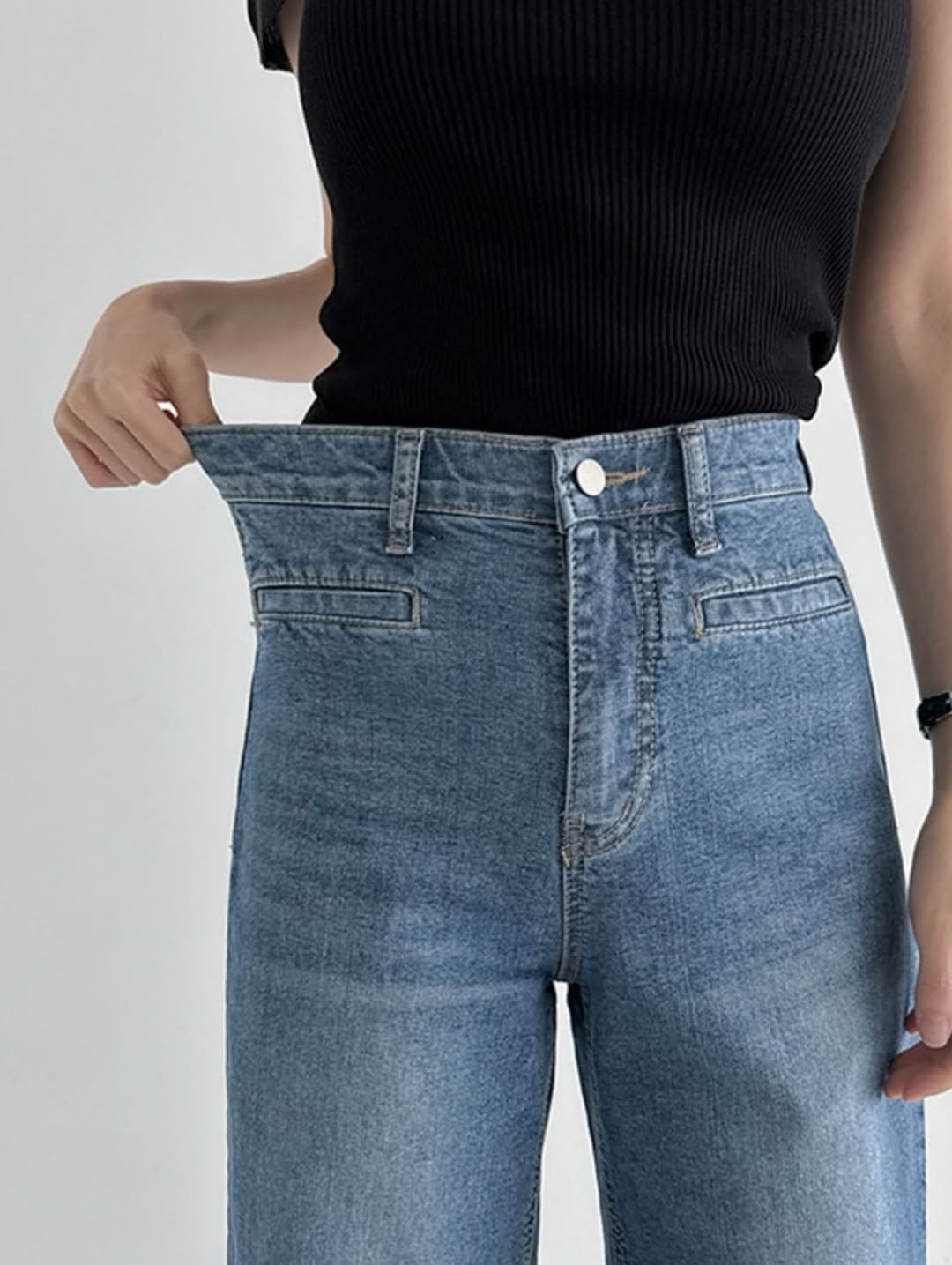 lip pocket banding pants