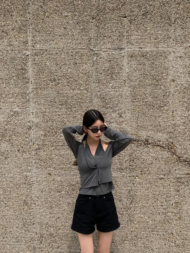 velo layered cardigan (pre-order)
