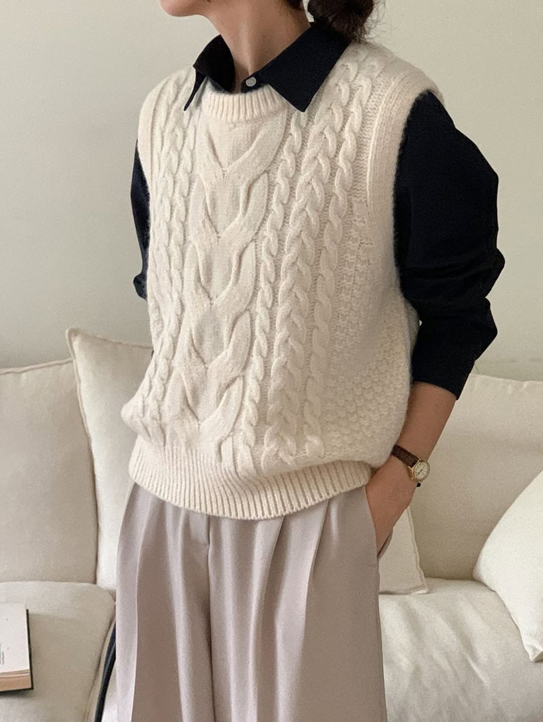 leni knit vest