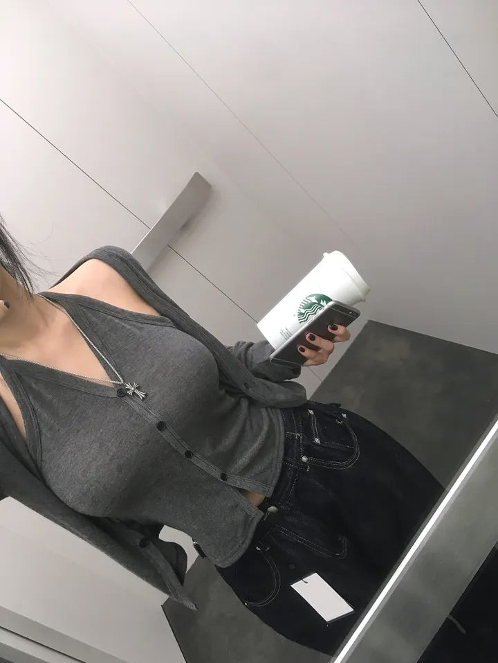 velo layered cardigan (pre-order)