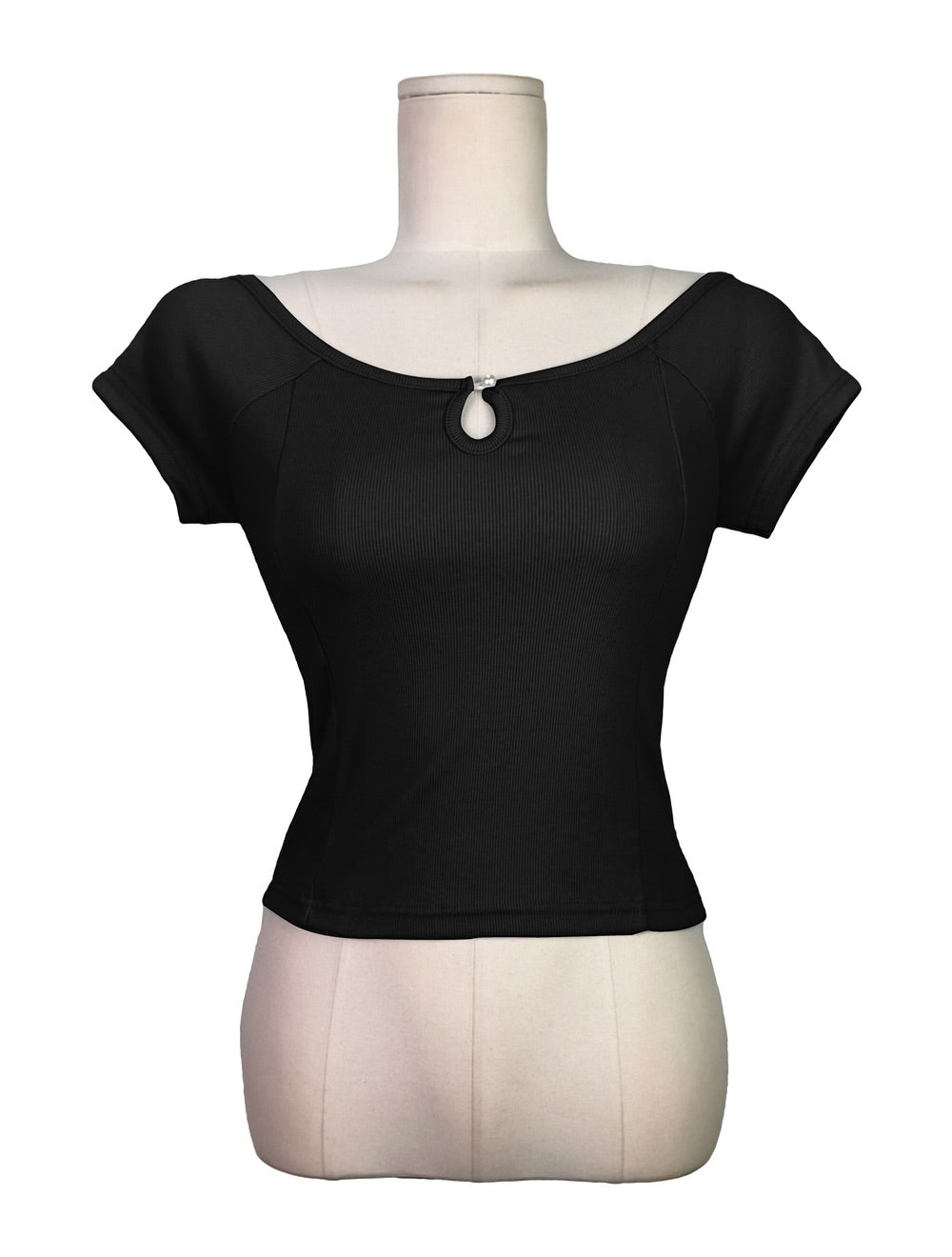 rene pearl button tee (pre-order)