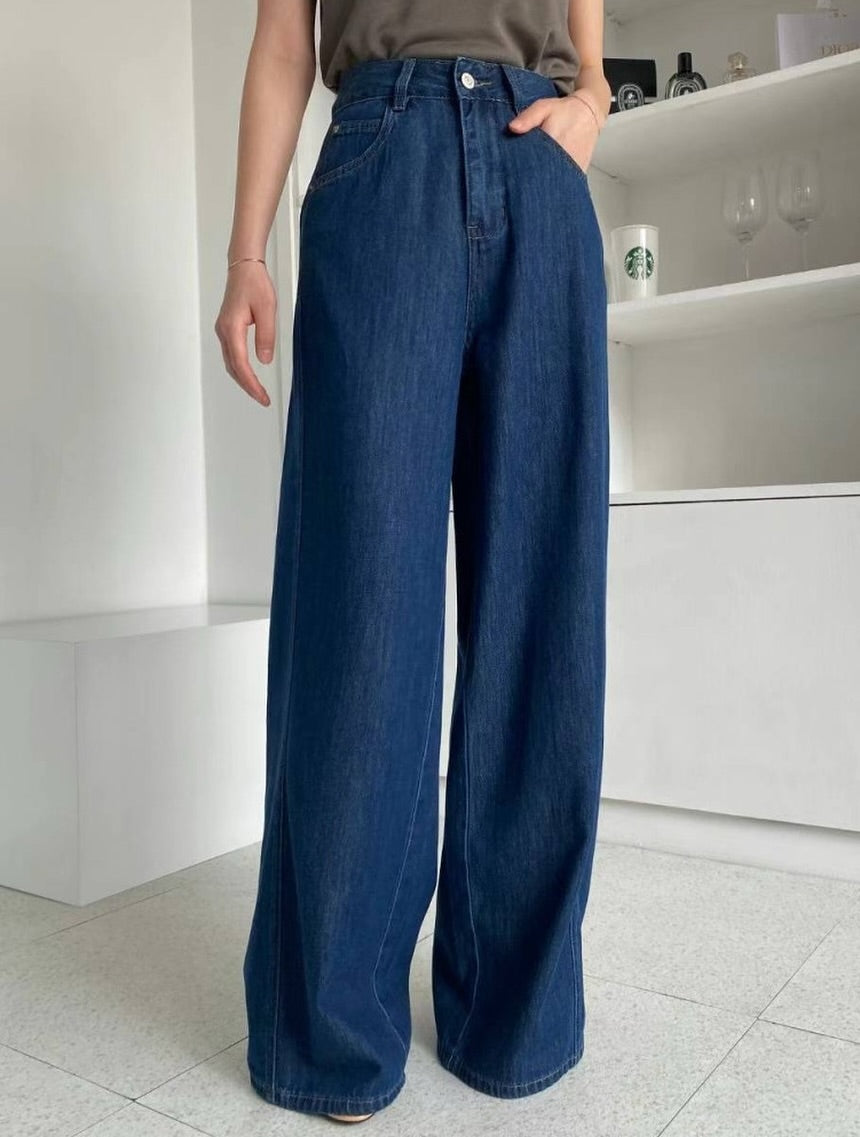 tencel soft denim slacks (pre-order)