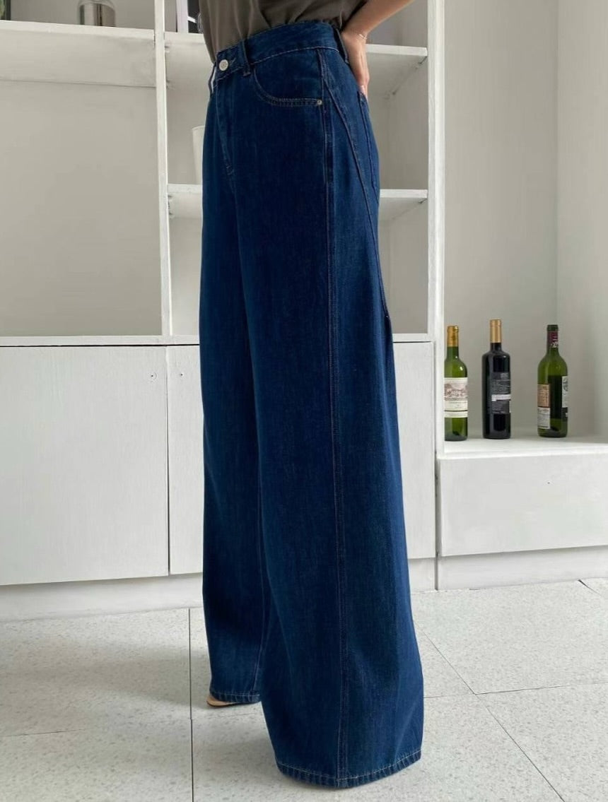 tencel soft denim slacks (pre-order)