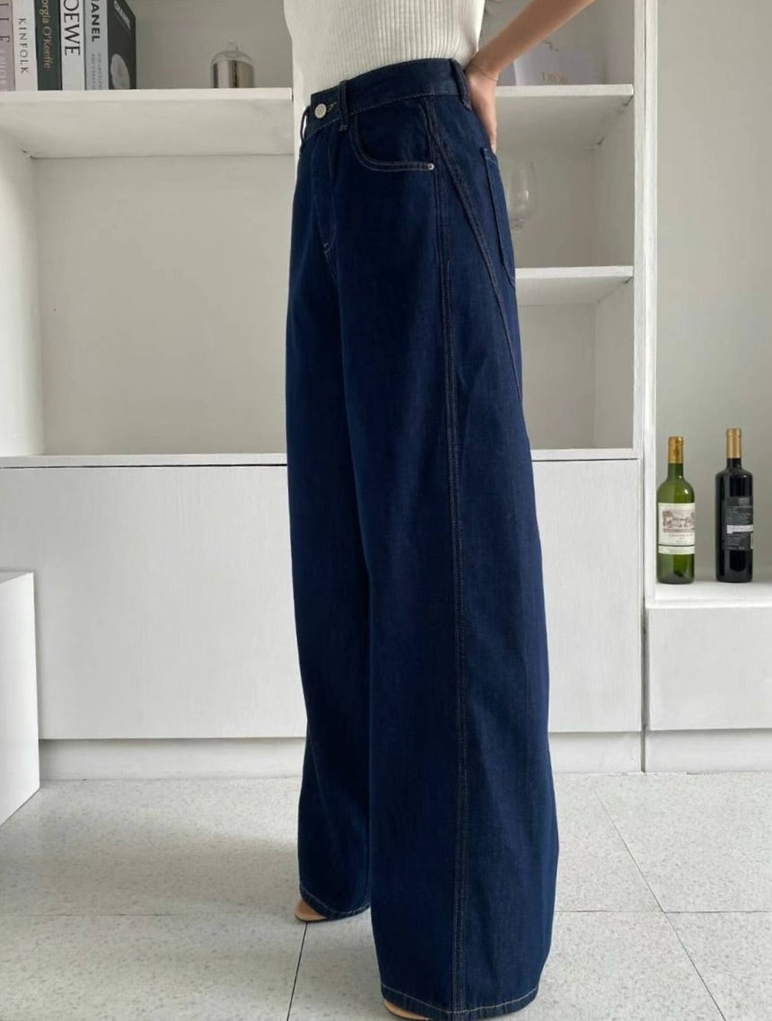 tencel soft denim slacks (pre-order)