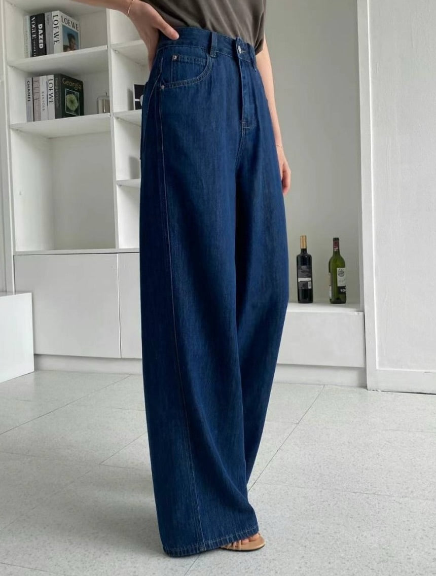 tencel soft denim slacks (pre-order)