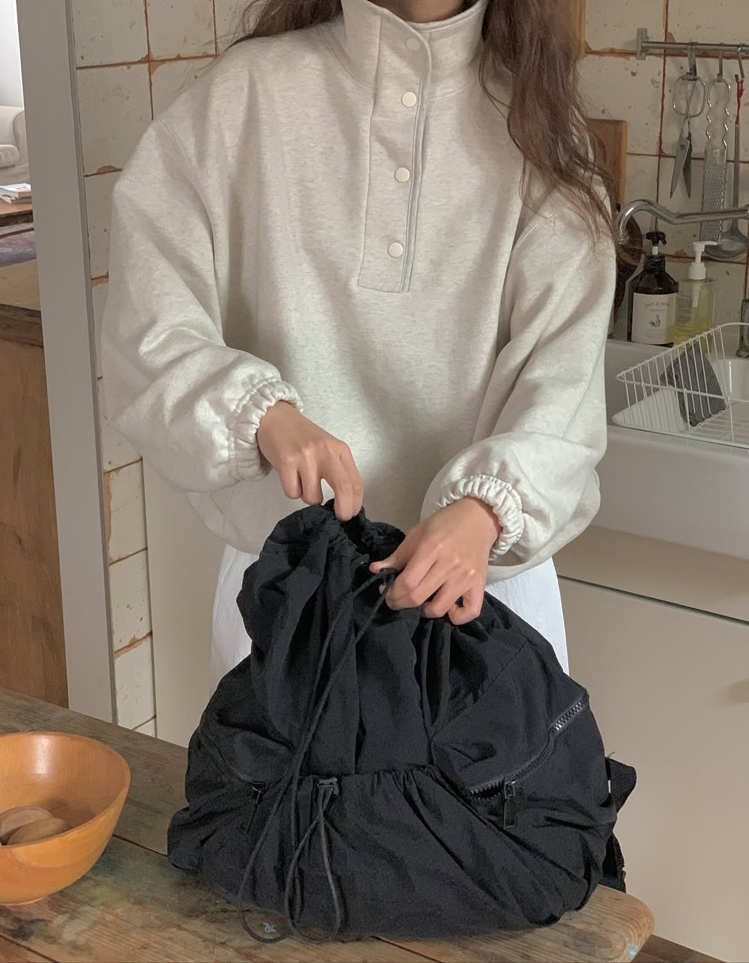 roman button top