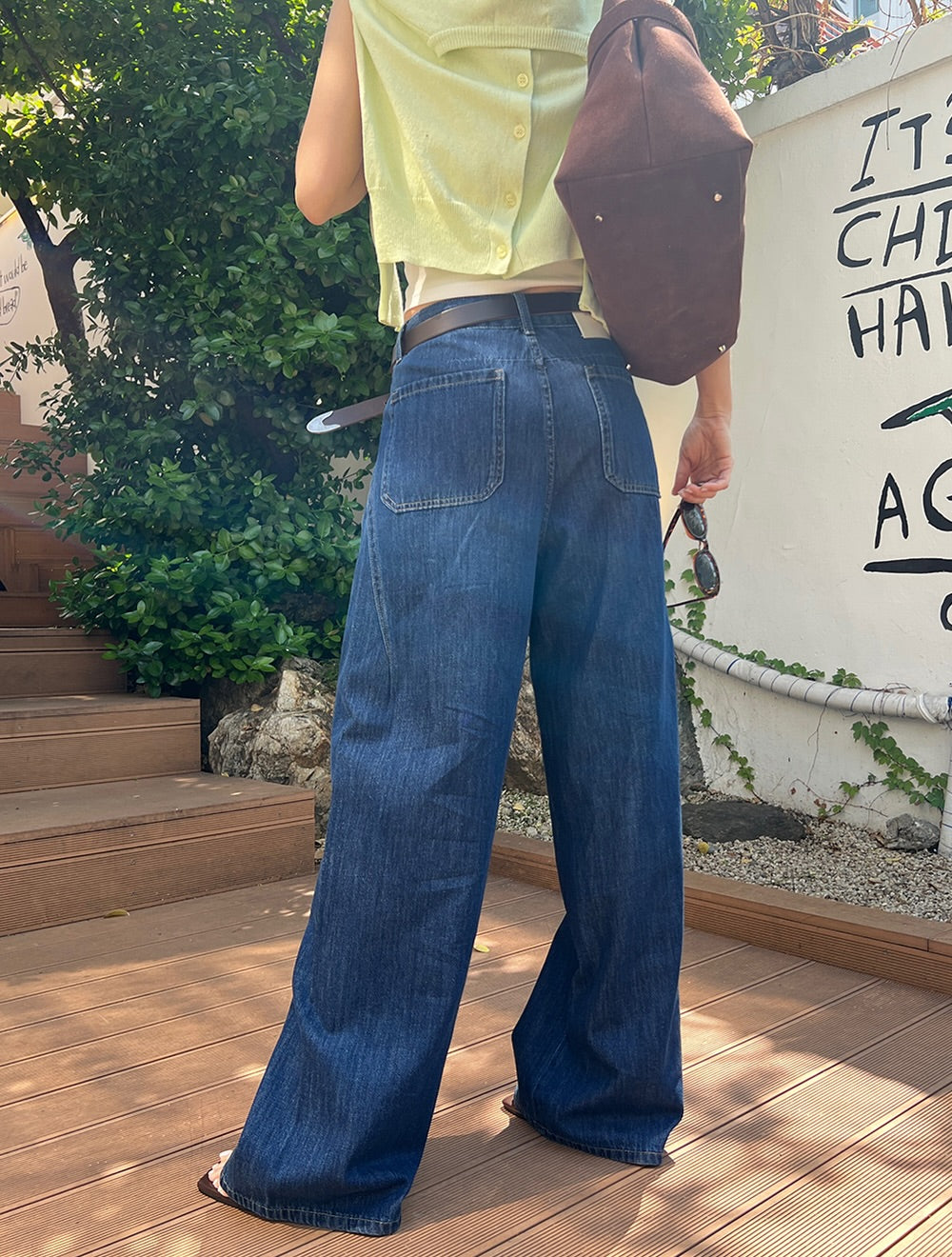 tencel soft denim slacks (pre-order)