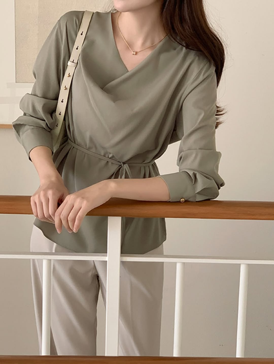 matise tie blouse (pre-order)